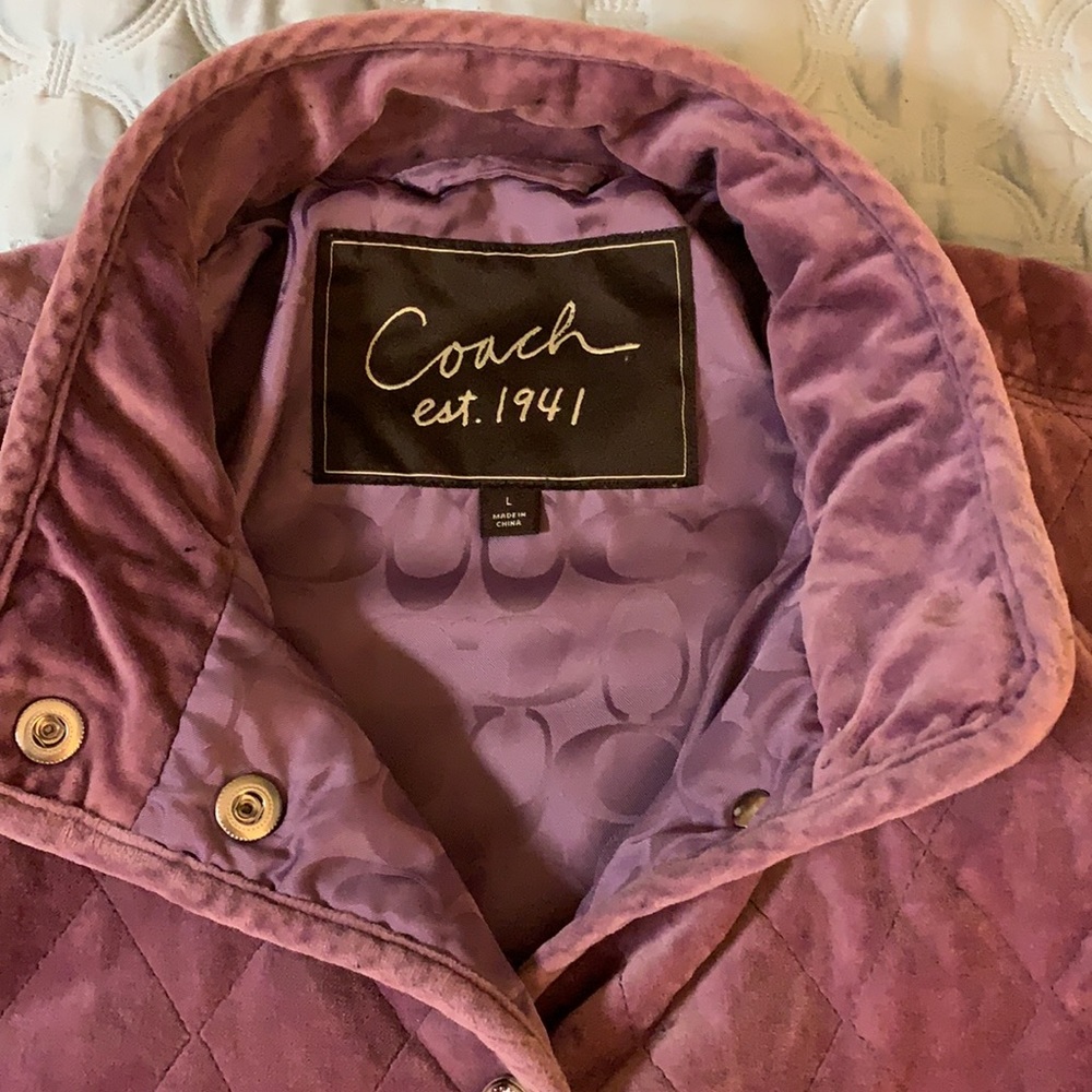 Coach purple, light weight, spring jacket!